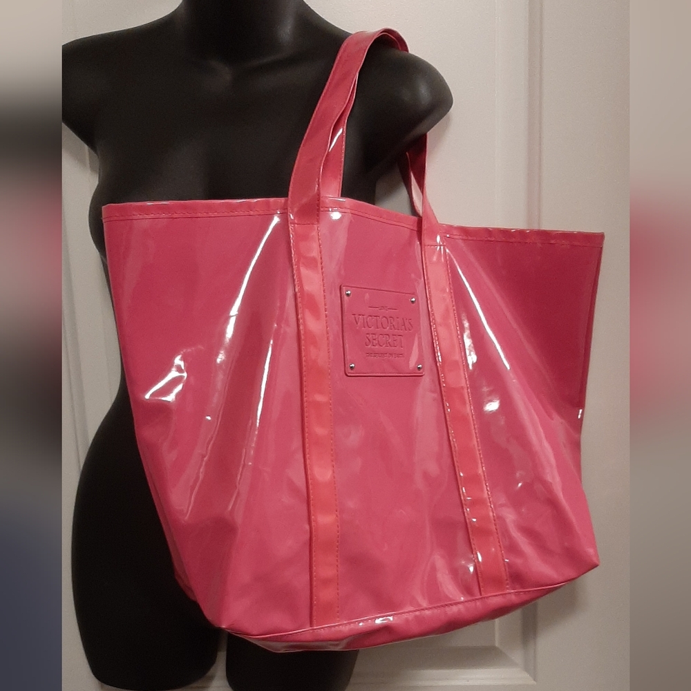 Victoria's Secret Love Pink Beauty Candy Vinyl Tote Beach Bag Sexiest on Earth